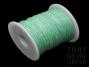 1mm Mint Waxed Cotton Cord Roll - 100 Yards